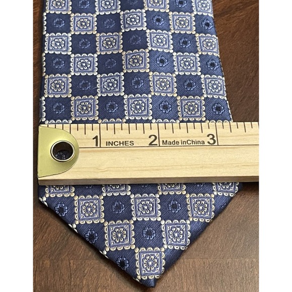 Jos. A. Bank Signature Collection, Blue, 100% Silk Men’s Neck Tie, Made In China - Picture 4 of 9